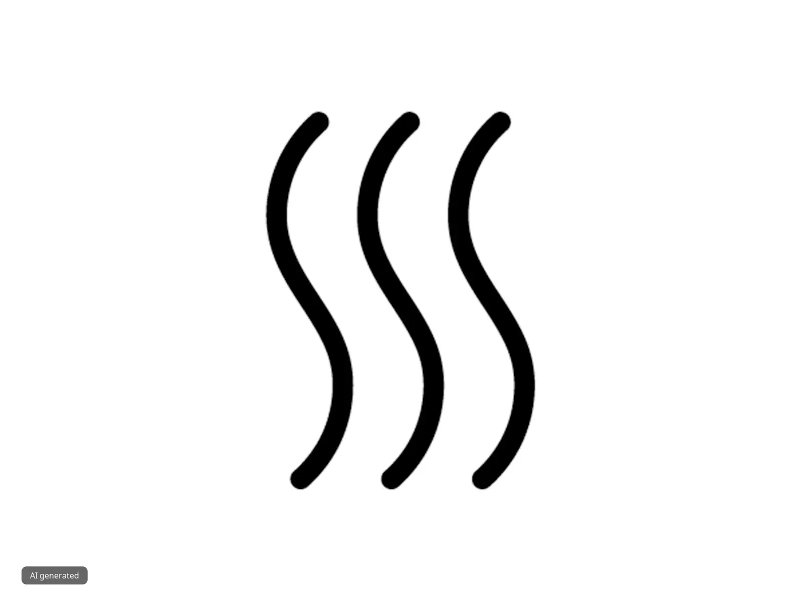 Wavy lines indicating the dishwasher drying symbol.