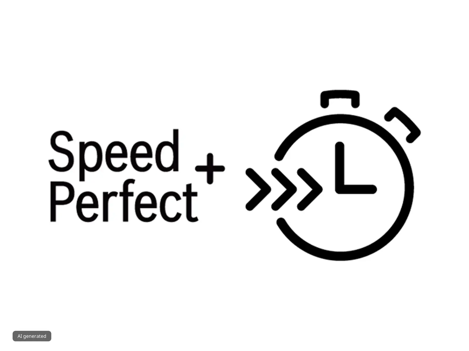 A stopwatch with three arrows: the SpeedPerfect+ dishwasher setting from Bosch.