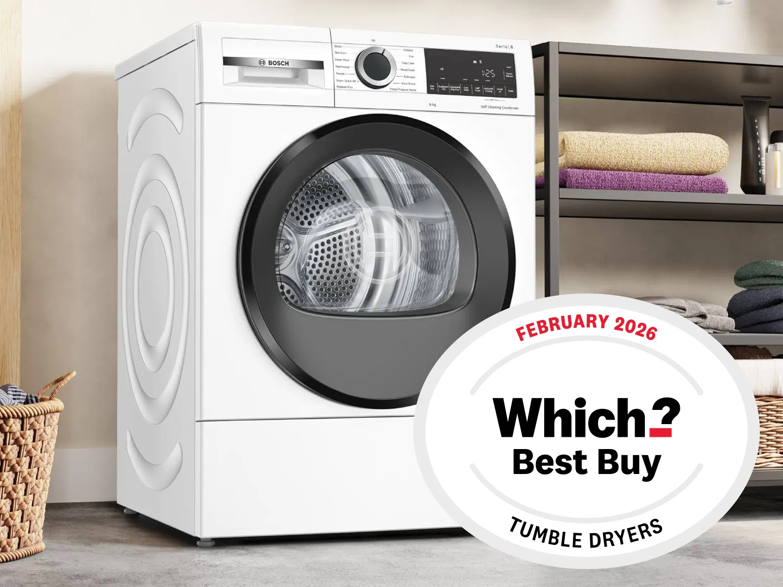 Tumble dryers with which badge