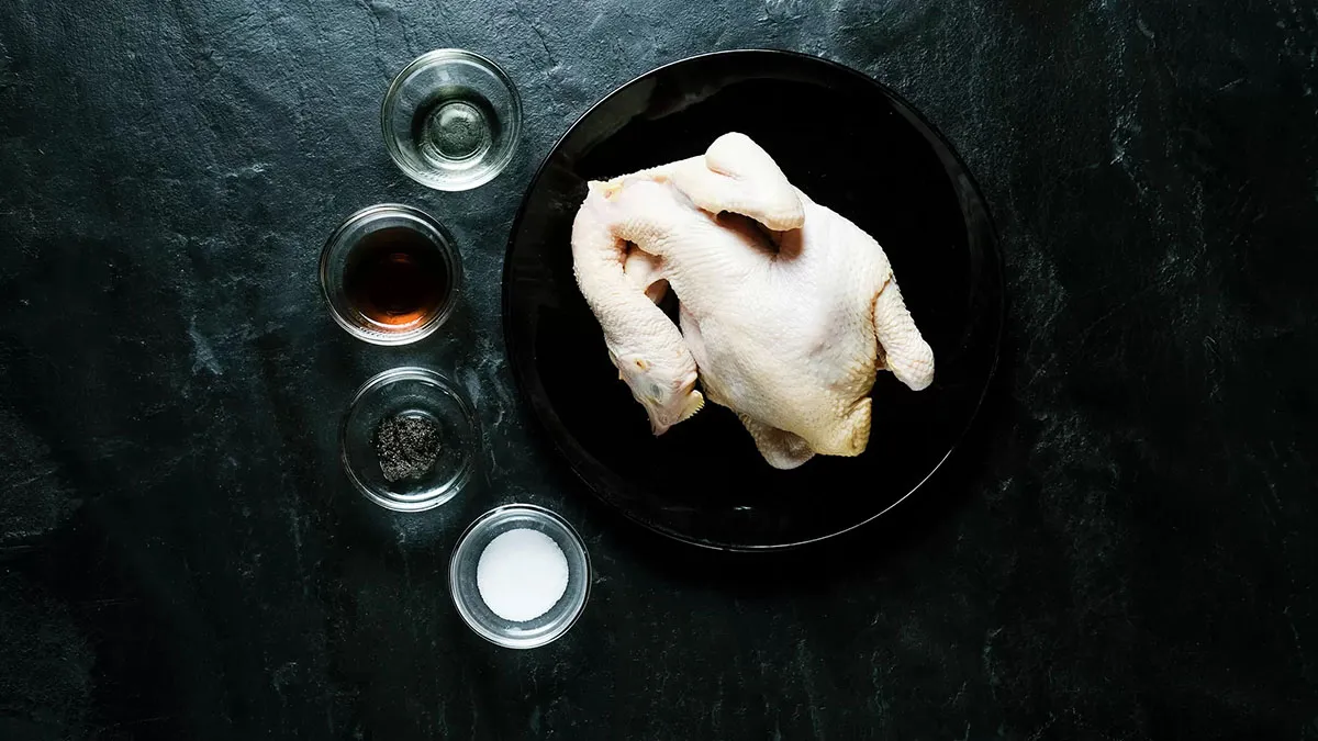 Siemens built-in oven to cook Roasted chicken in black truffle