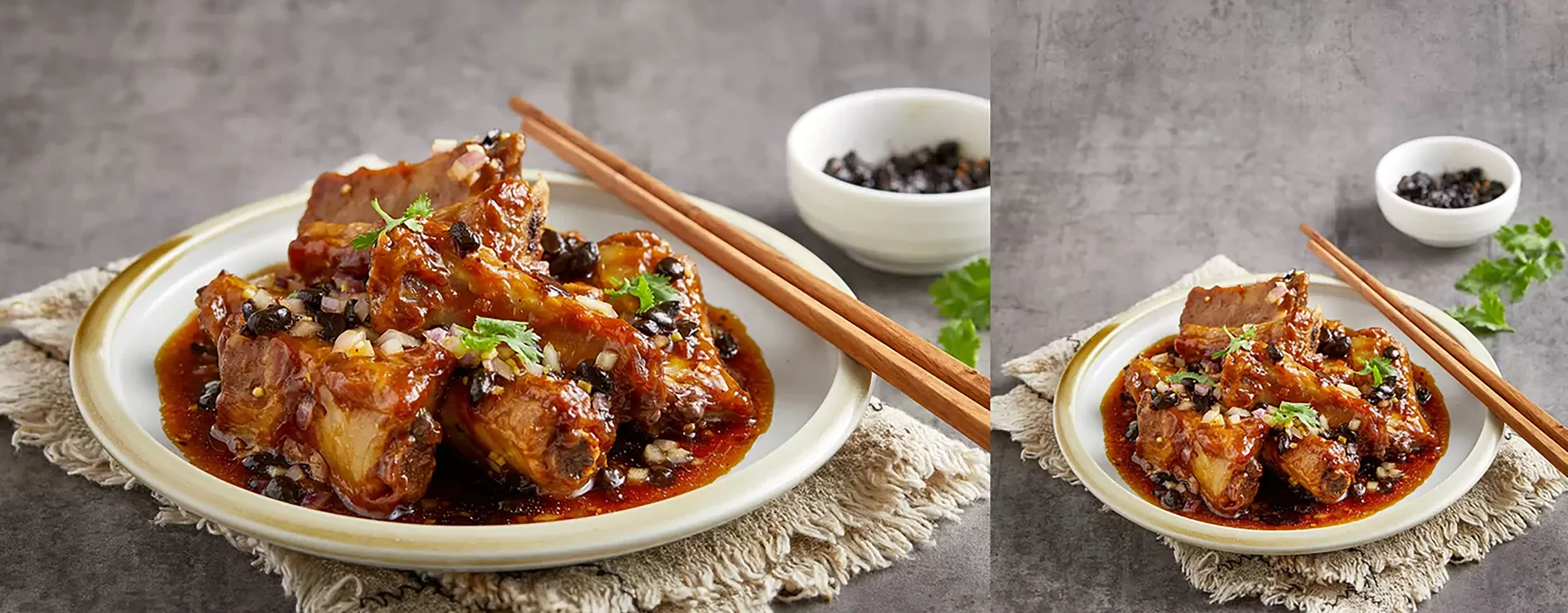 Siemens built-in steam oven to prepare Steamed Spare Ribs with Fermented Black Beans
