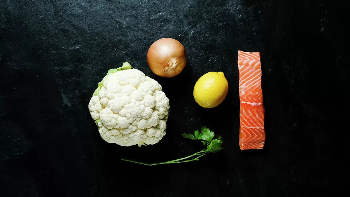 Siemens built-in steam oven to cook Salmon with Cauliflower Puree step 2