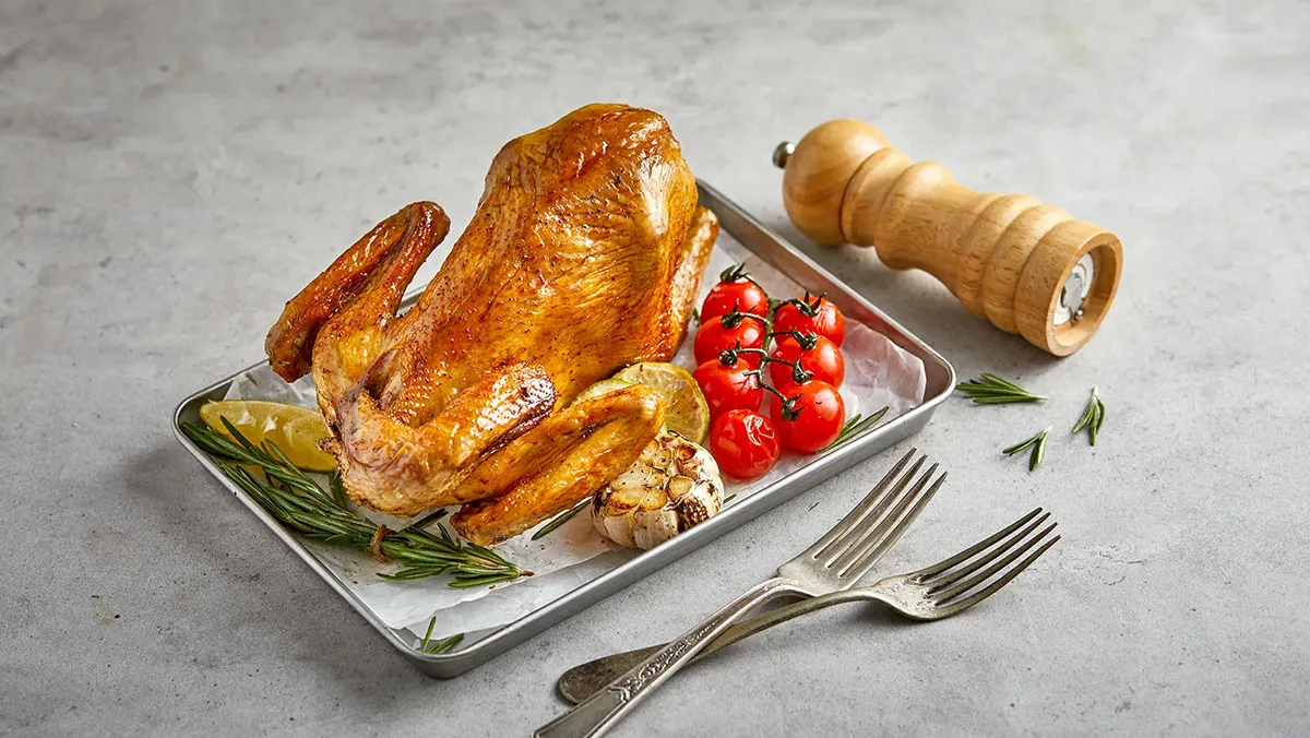 Siemens built-in steam oven to cook Salt and Pepper Roast Chicken