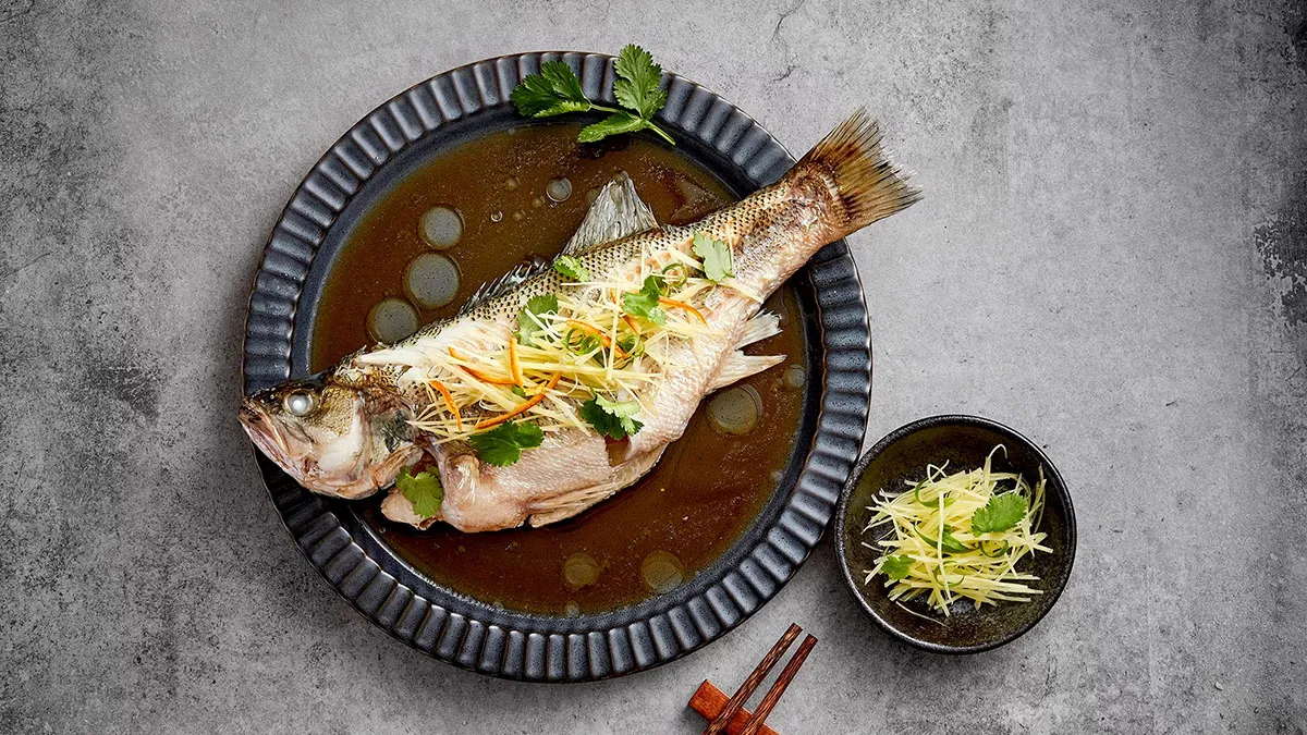 Siemens Built-In Steam Oven to cook Steamed Sea Bass
