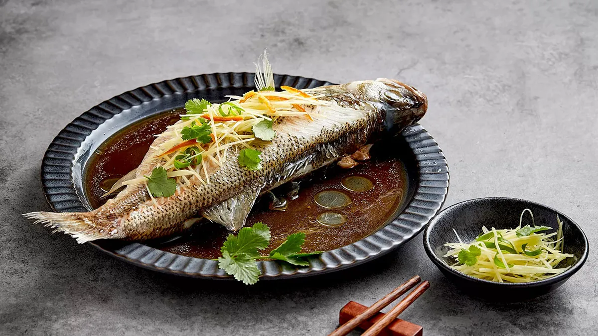 Siemens Built-In Steam Oven to cook Steamed Sea Bass