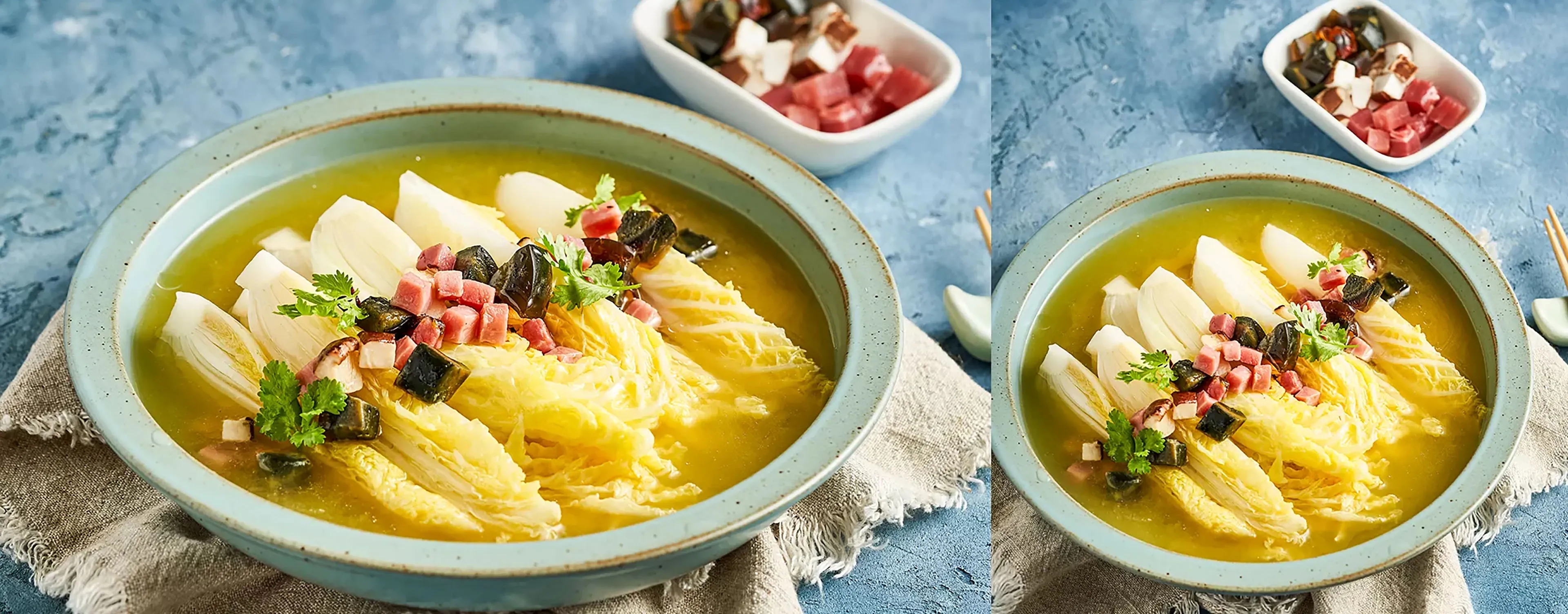 Siemens built-in steam oven to cook Braised Baby Chinese Cabbage