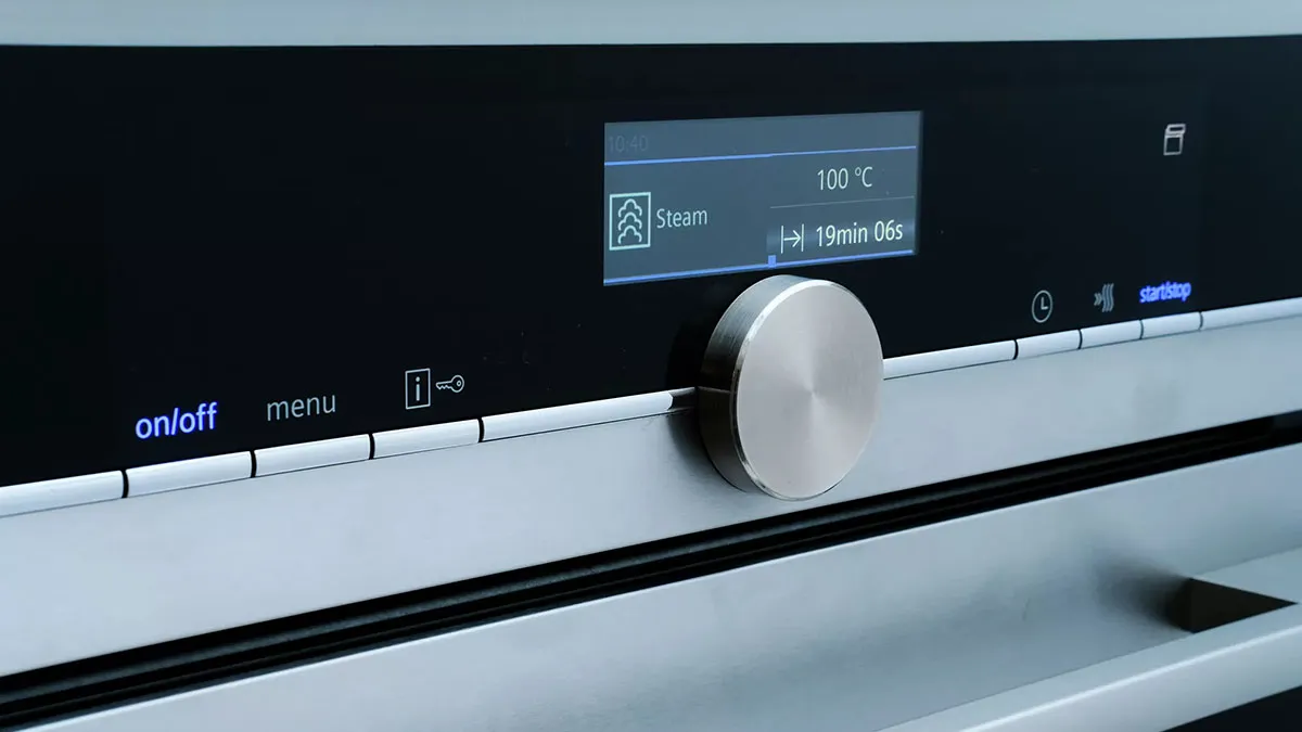 Siemens built-in steam oven to cook Golden Water Chestnut Cake