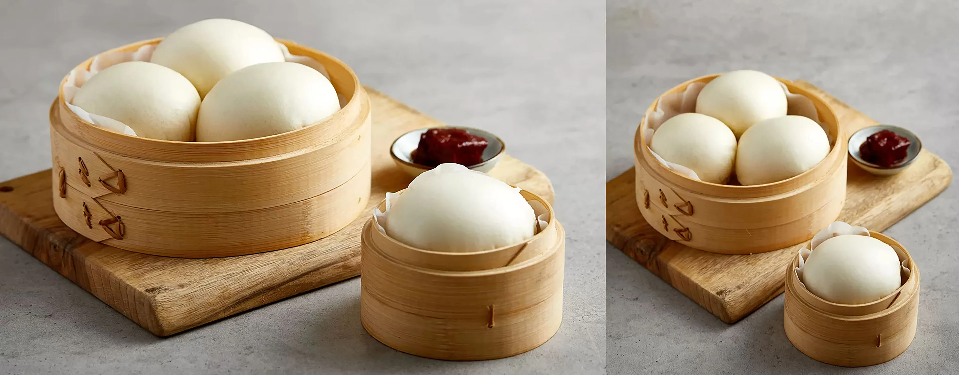 Siemens built-in steam oven to cook Chinese Steamed Buns