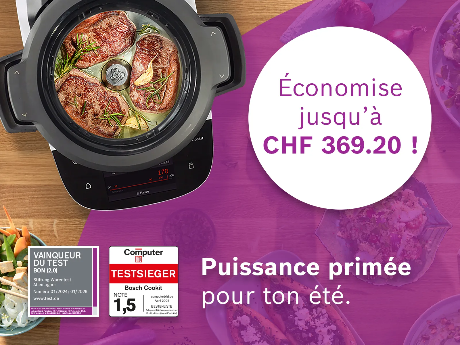 Cookit Deals servies bien chaudes – Puissance primée pour ton été.