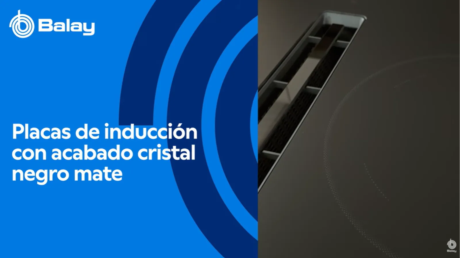 Placas de inducción con acabado cristal negro mate