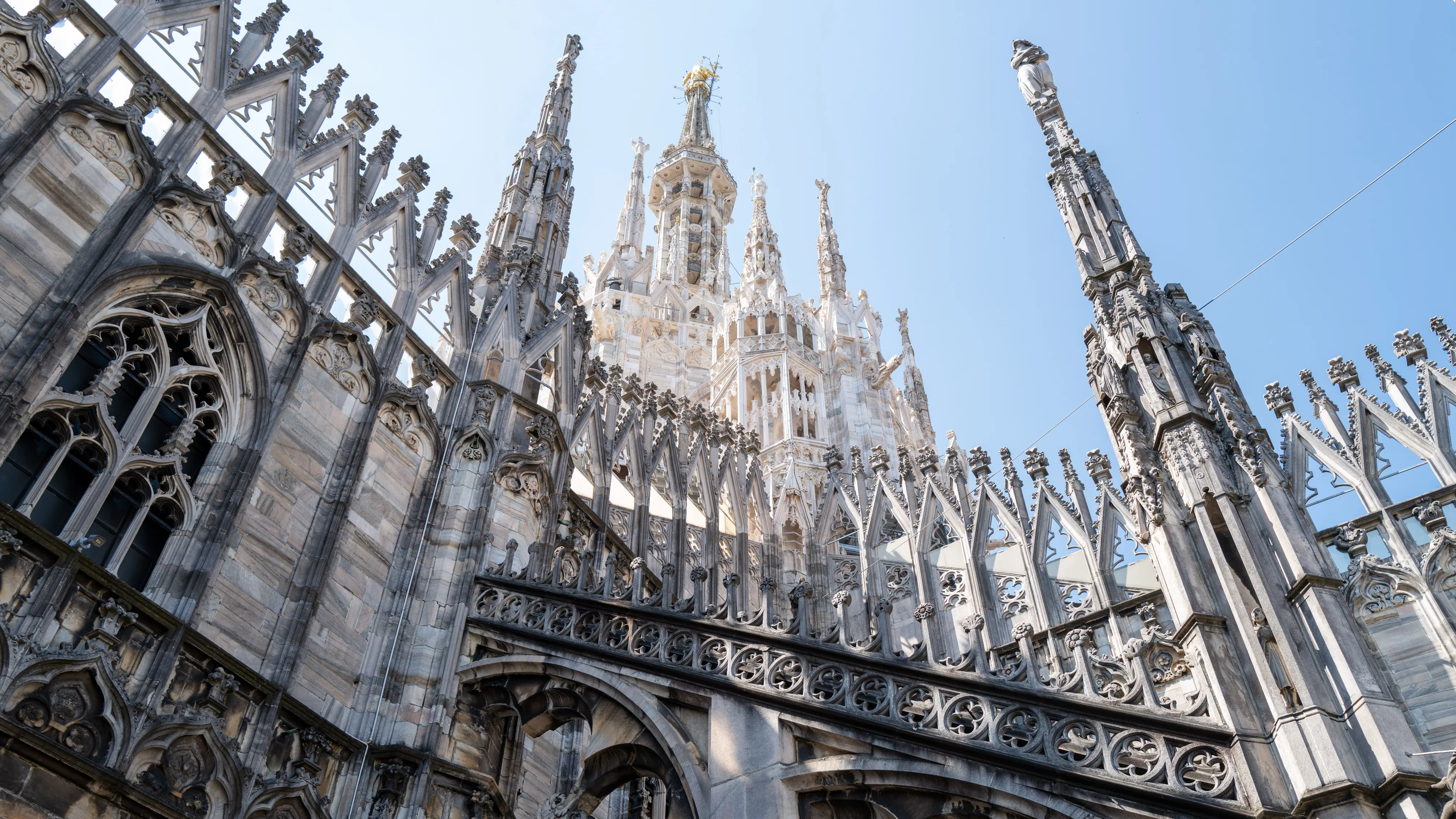 An exterior shot of the cathedral’s stunning towers.