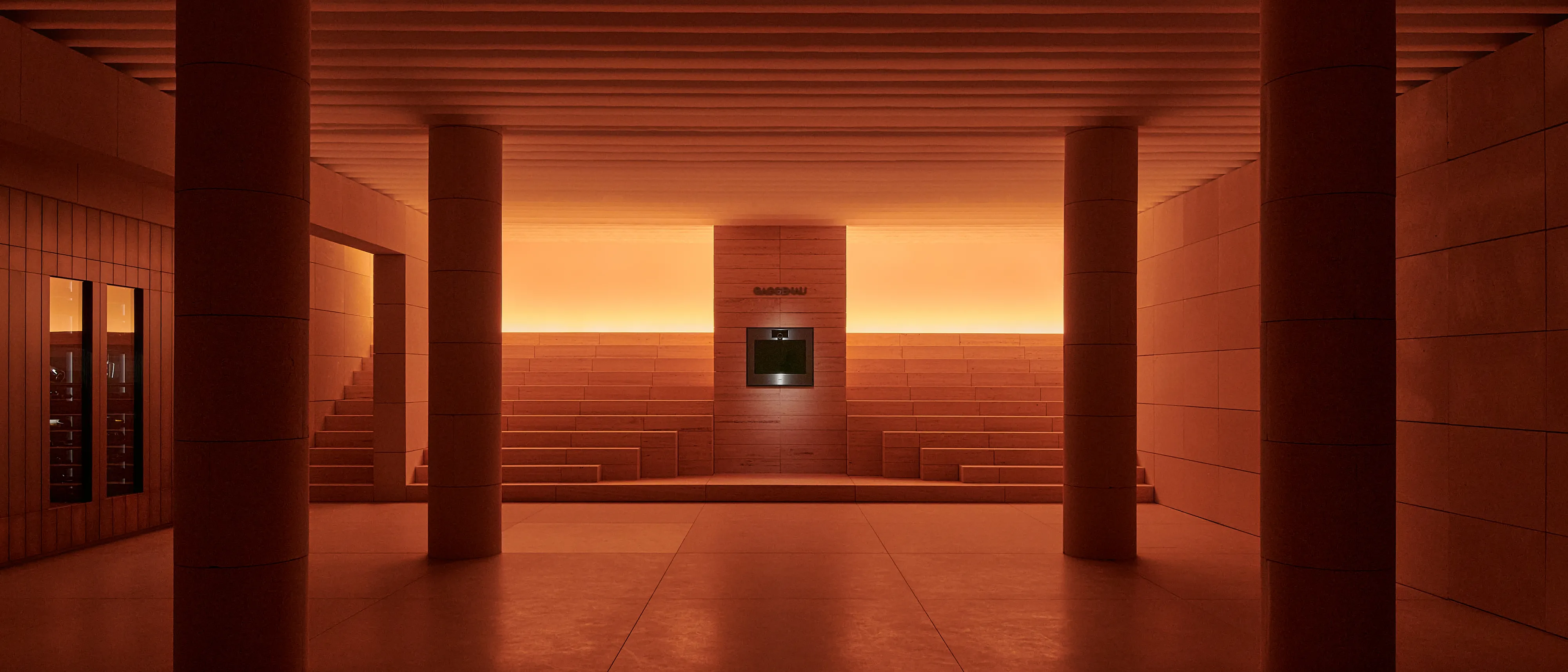 The dramatic and striking Gaggenau display at Salone 2026.