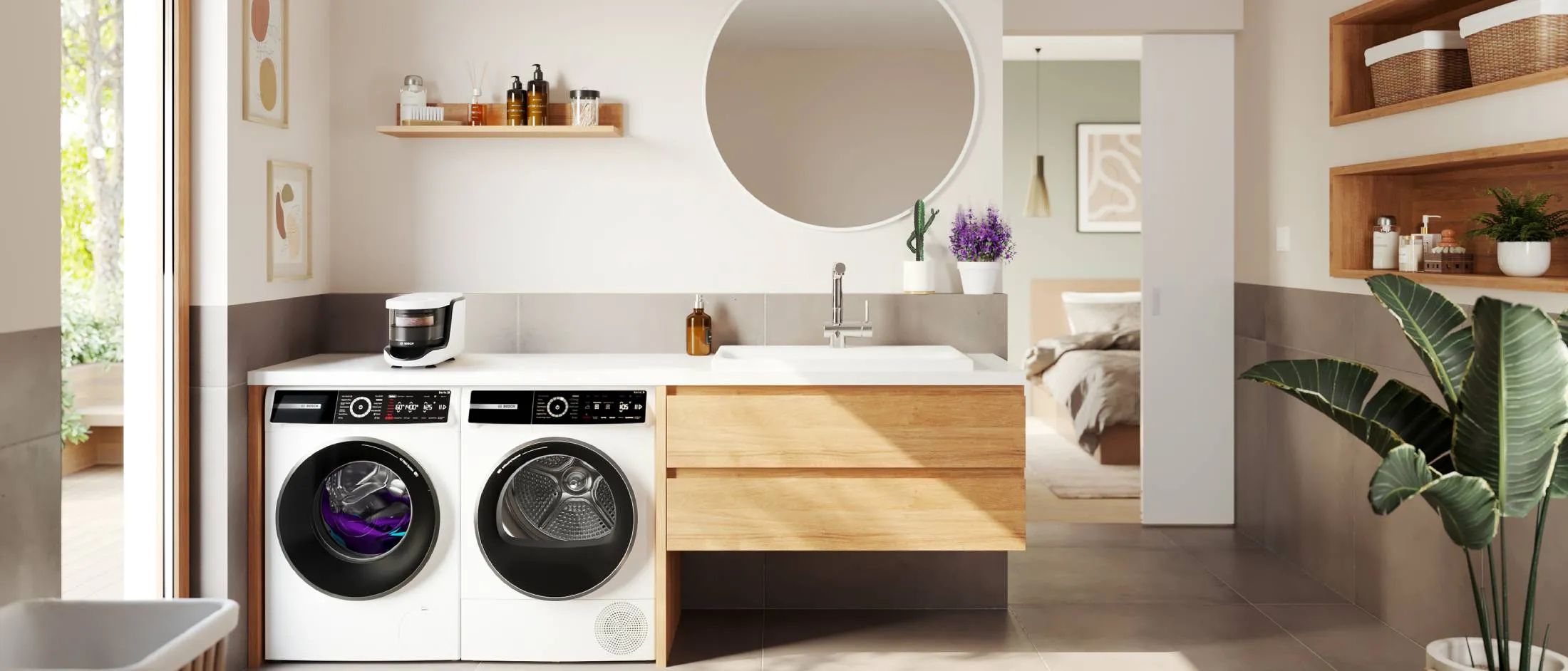 Utility room with Bosch appliances