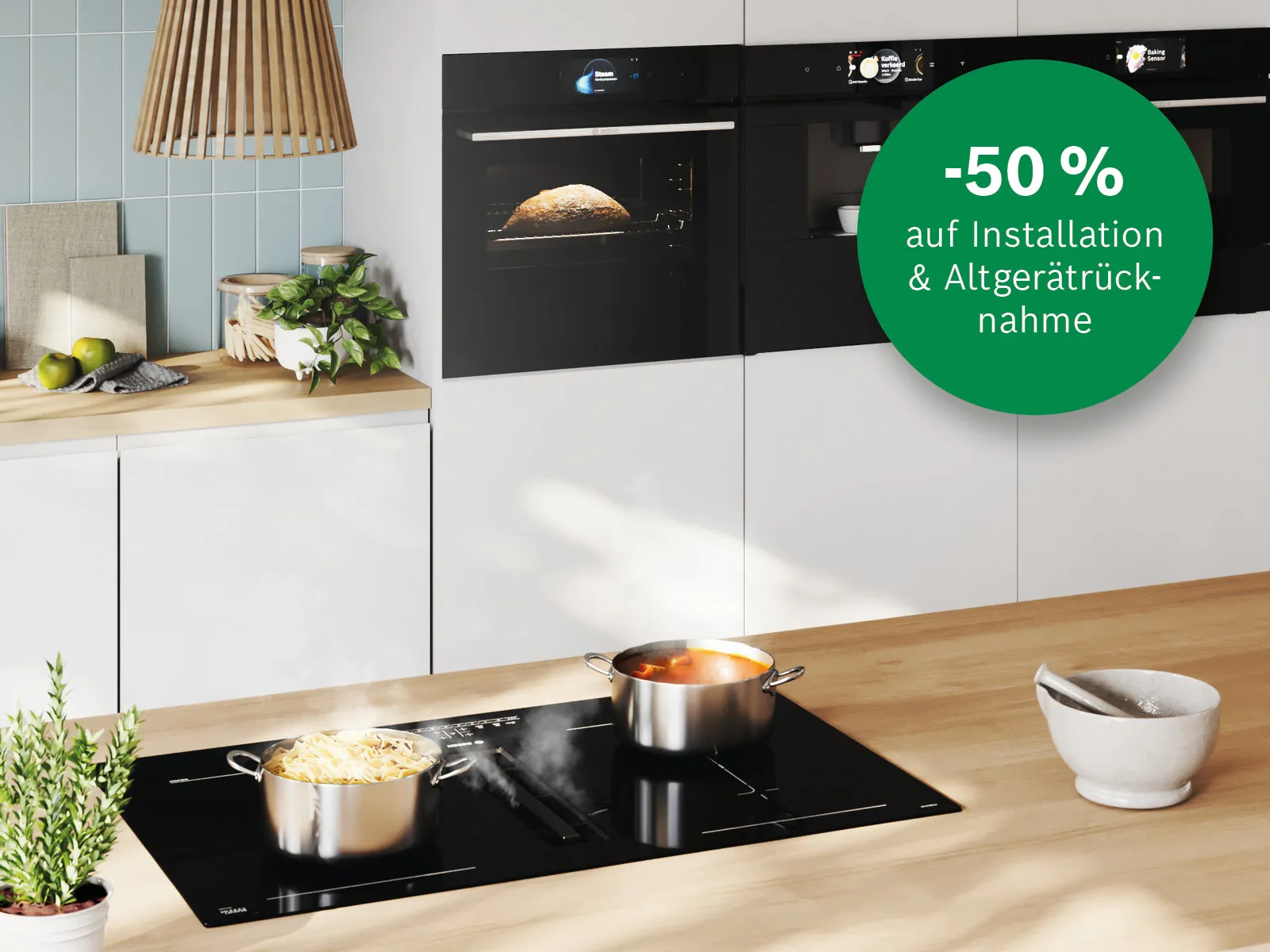 50 % Rabatt auf Installationen & Altgerätrücknahme