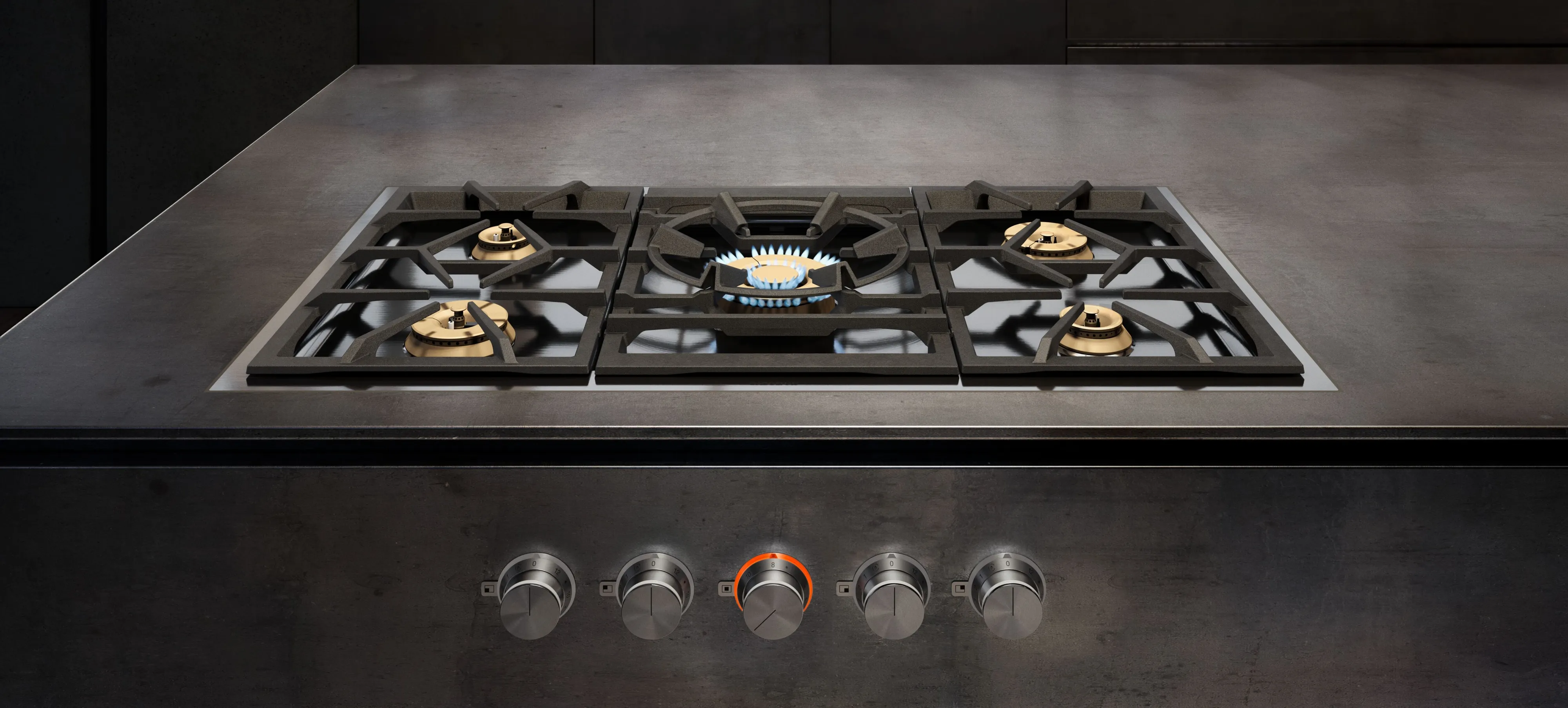 Gaggenau 400 series gas cooktop in a luxury home