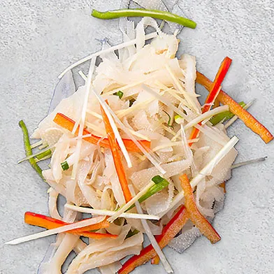 Cooking instruction of Ginger Scallion Beef Tripe