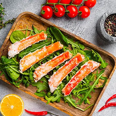 Cooking instruction of Baked Alaskan King Crab Legs