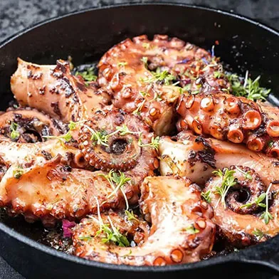 Cooking instruction of Grilled Spanish Octopus