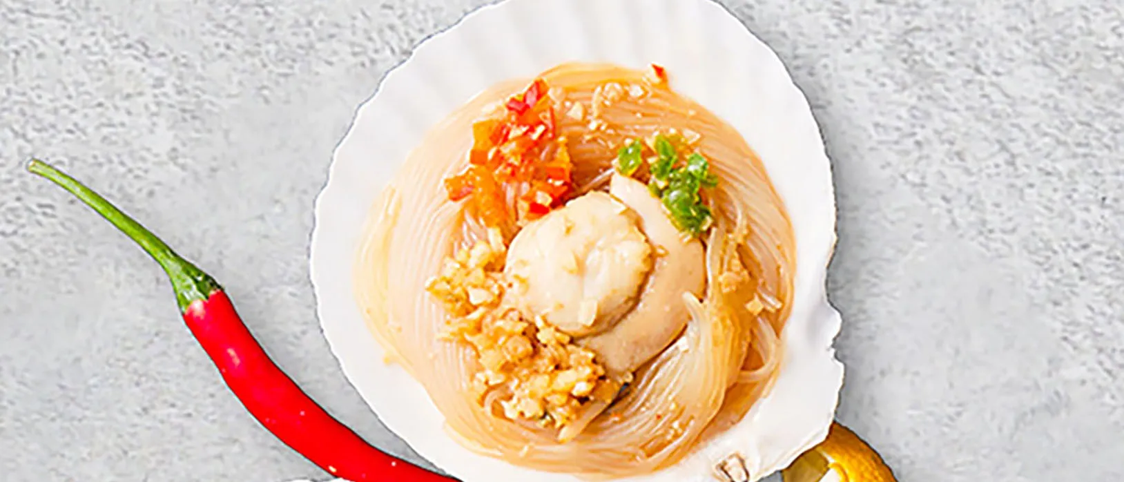 Cooking instruction of Steamed Garlic Scallops with Vermicelli