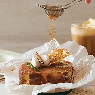 Cooking instruction of Caramel Apple Basque Burnt Cheesecake