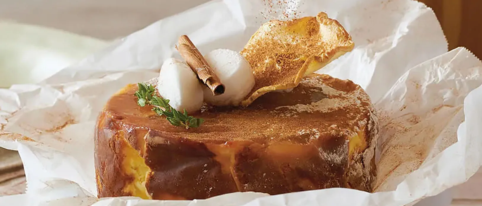 Cooking instruction of Caramel Apple Basque Burnt Cheesecake