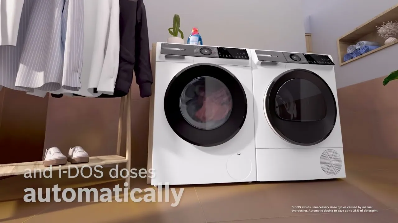 Sistem i-DOS – vaš pralni stroj samodejno odmeri optimalno količino detergenta za vsako pranje.
