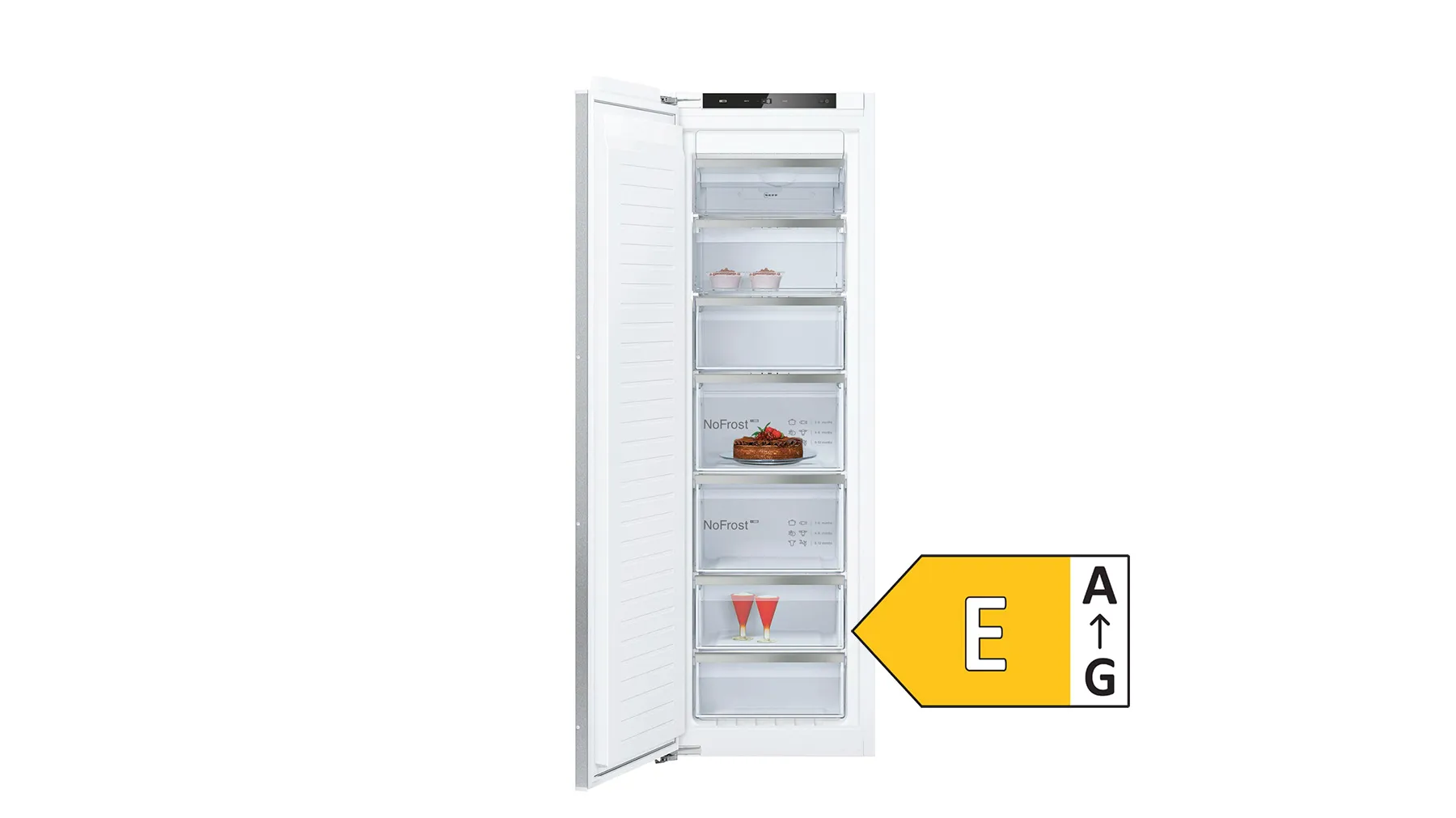 GI7813CE0, N 70 Einbau-Gefrierschrank 177.2 x 55.8 cm Flachscharnier mit Softeinzug