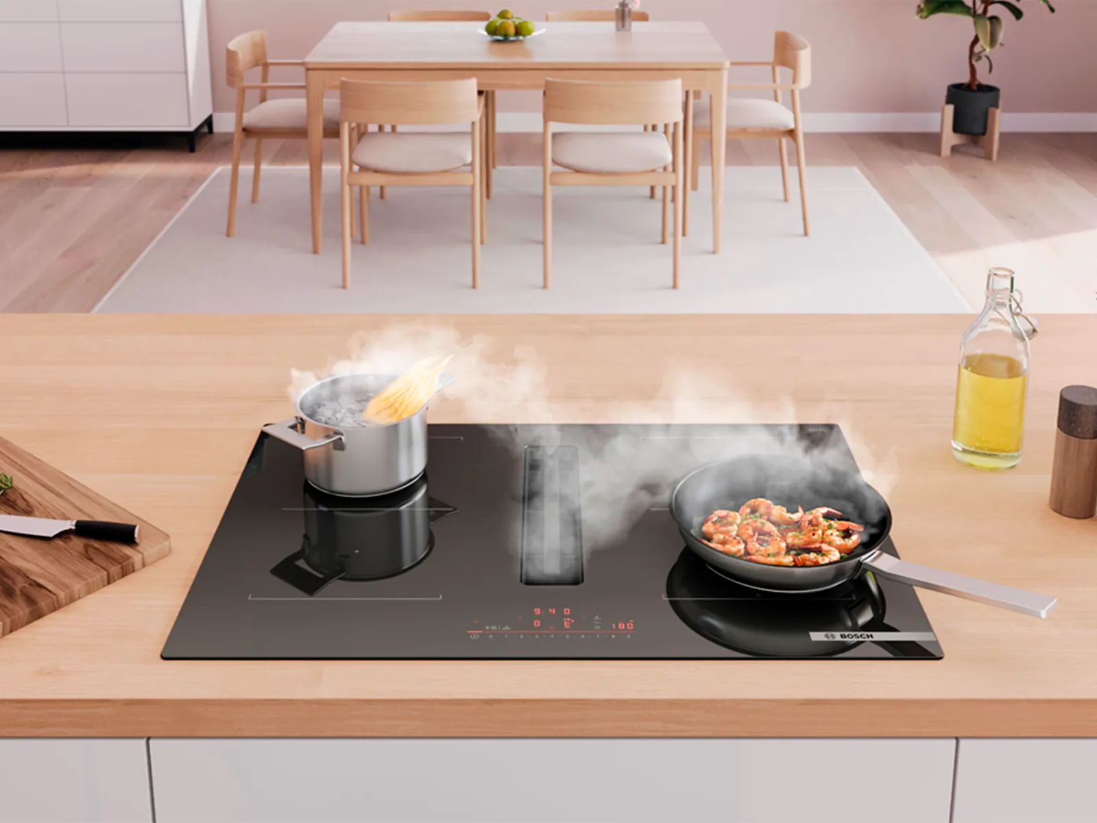 Bosch 2-in-1 Venting Cooktop