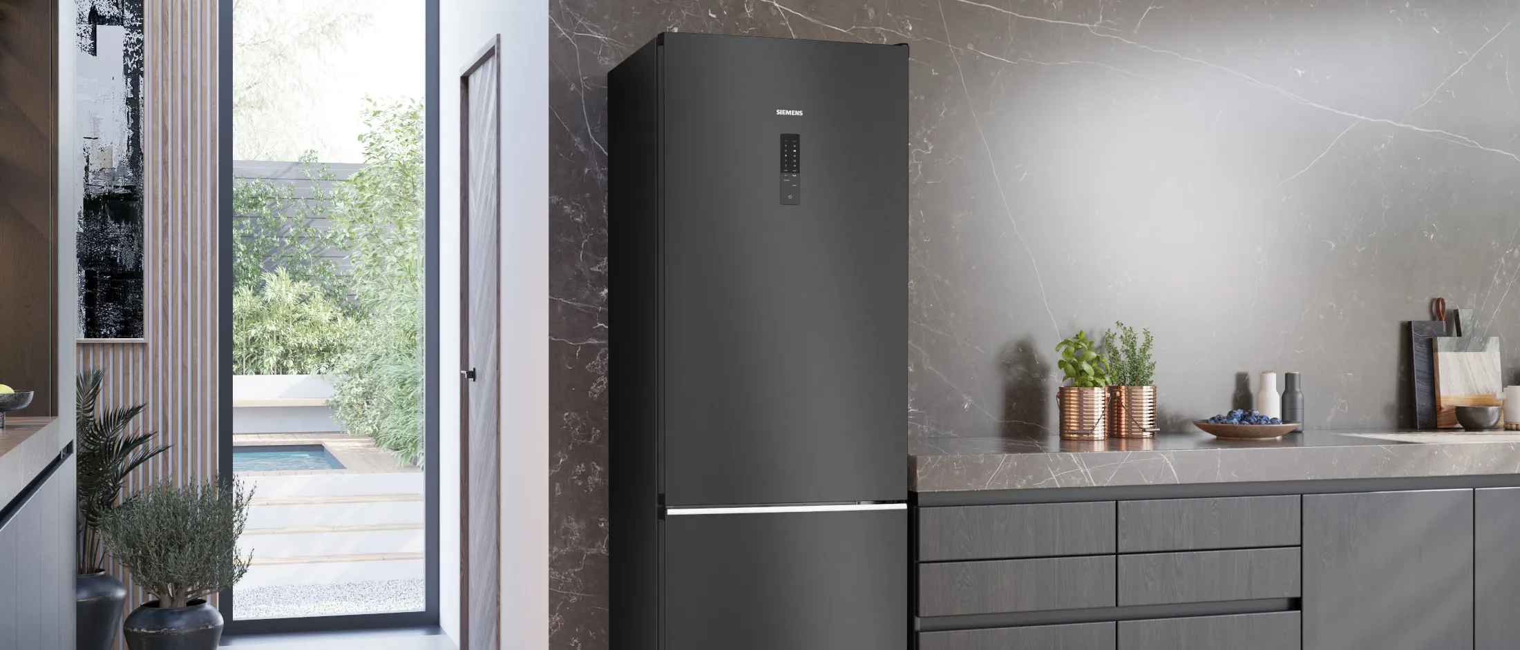 XXL Kühlschrank 70 cm breit freistehend