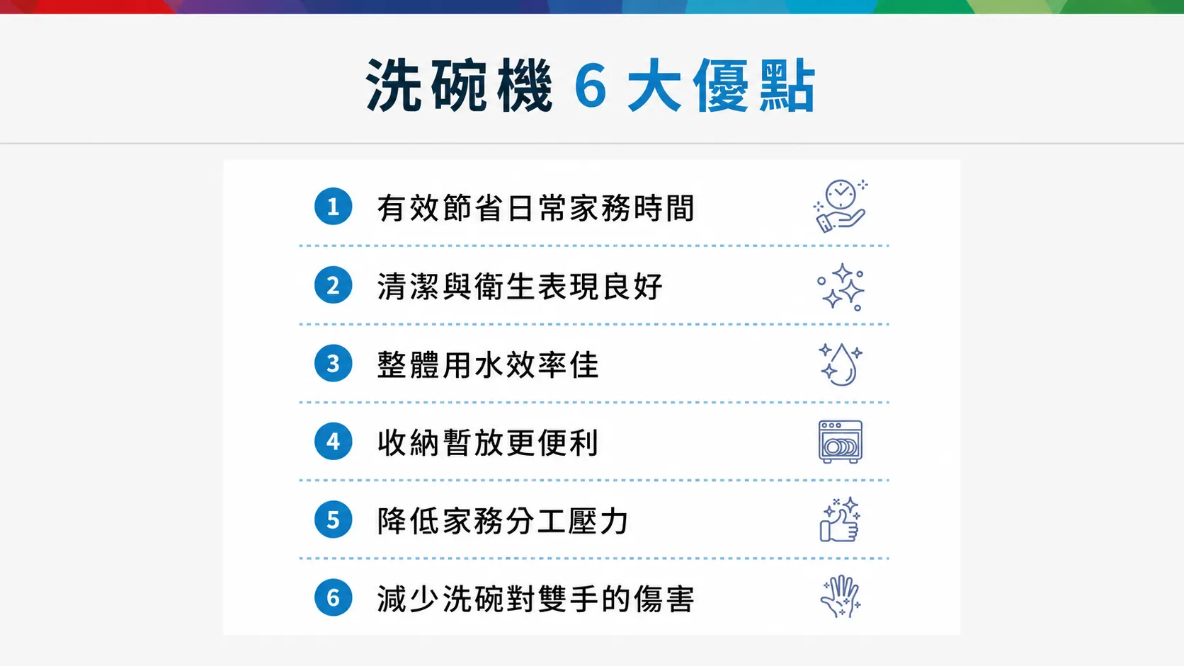 洗碗機 6 大優點