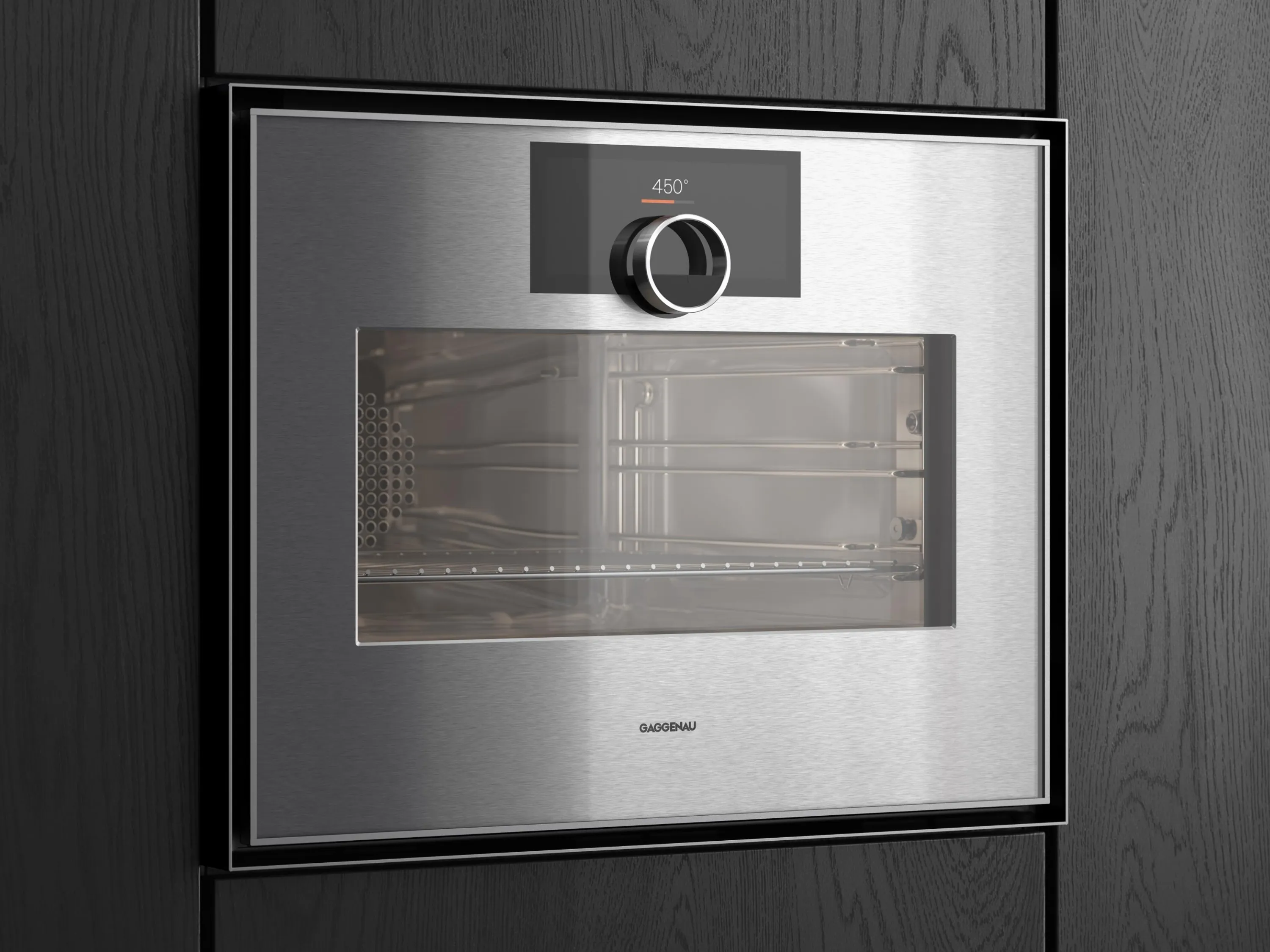 Close-up of a Gaggenau Expressive series combo-steam oven