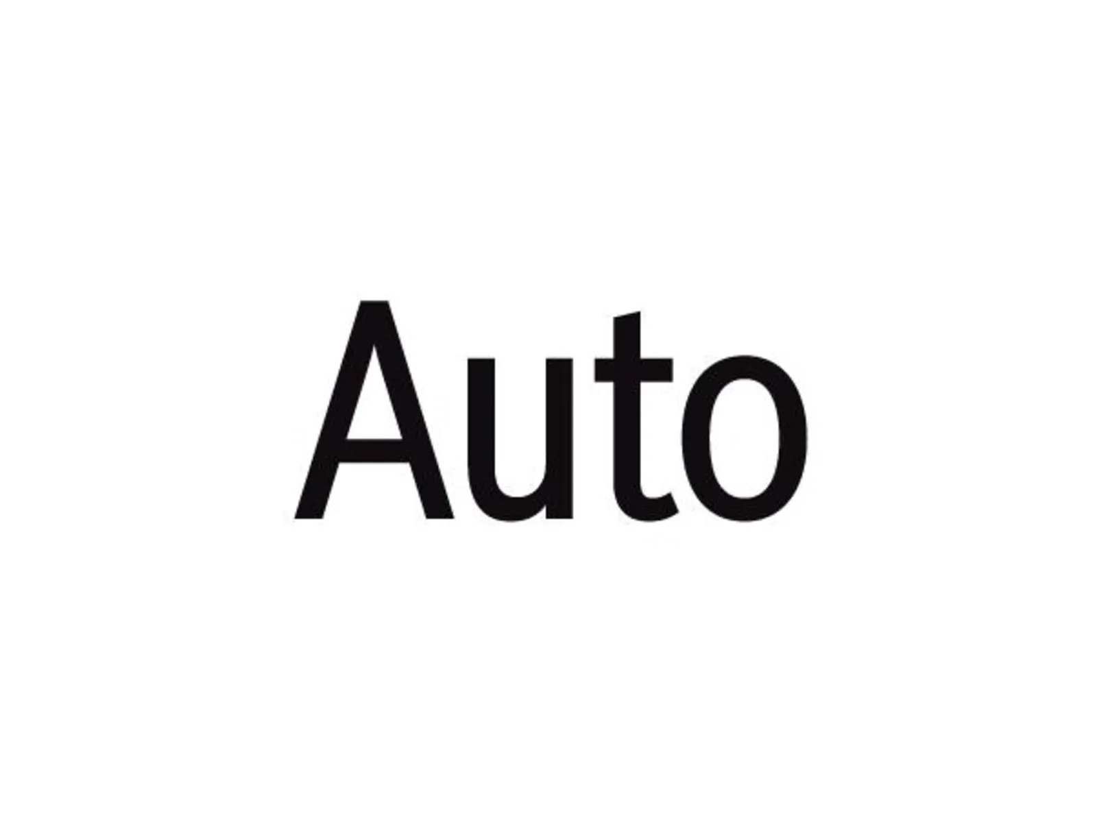 The image displays the word "Auto" in large, bold black text against a plain white background.