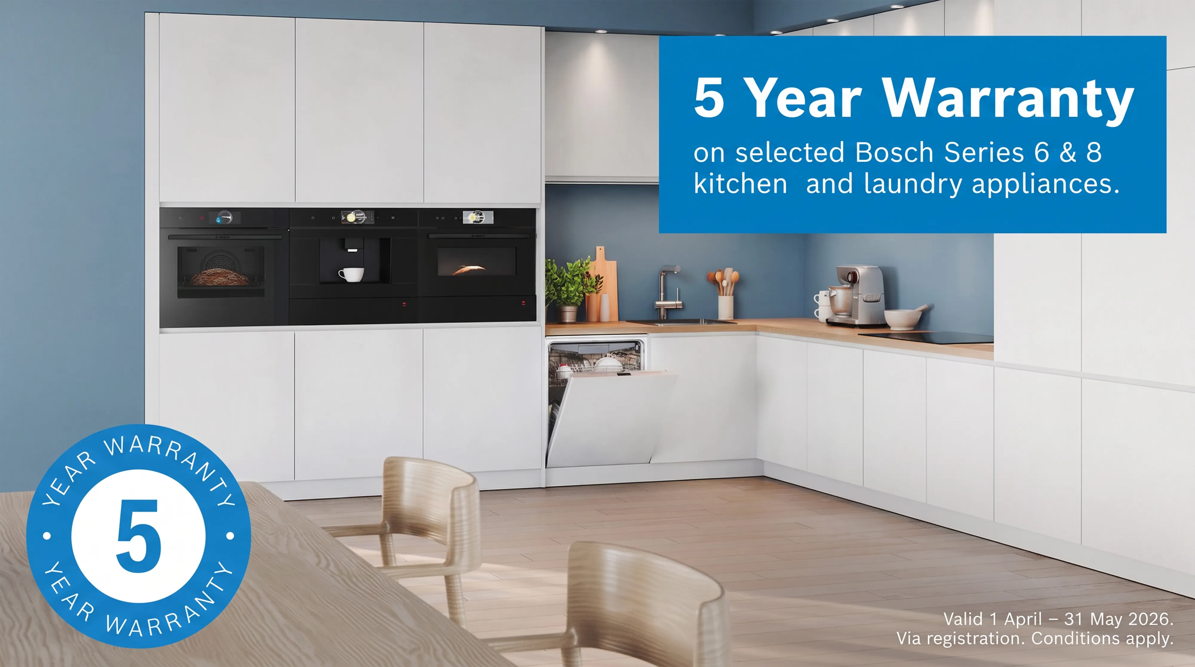 5 Year Warranty promotion