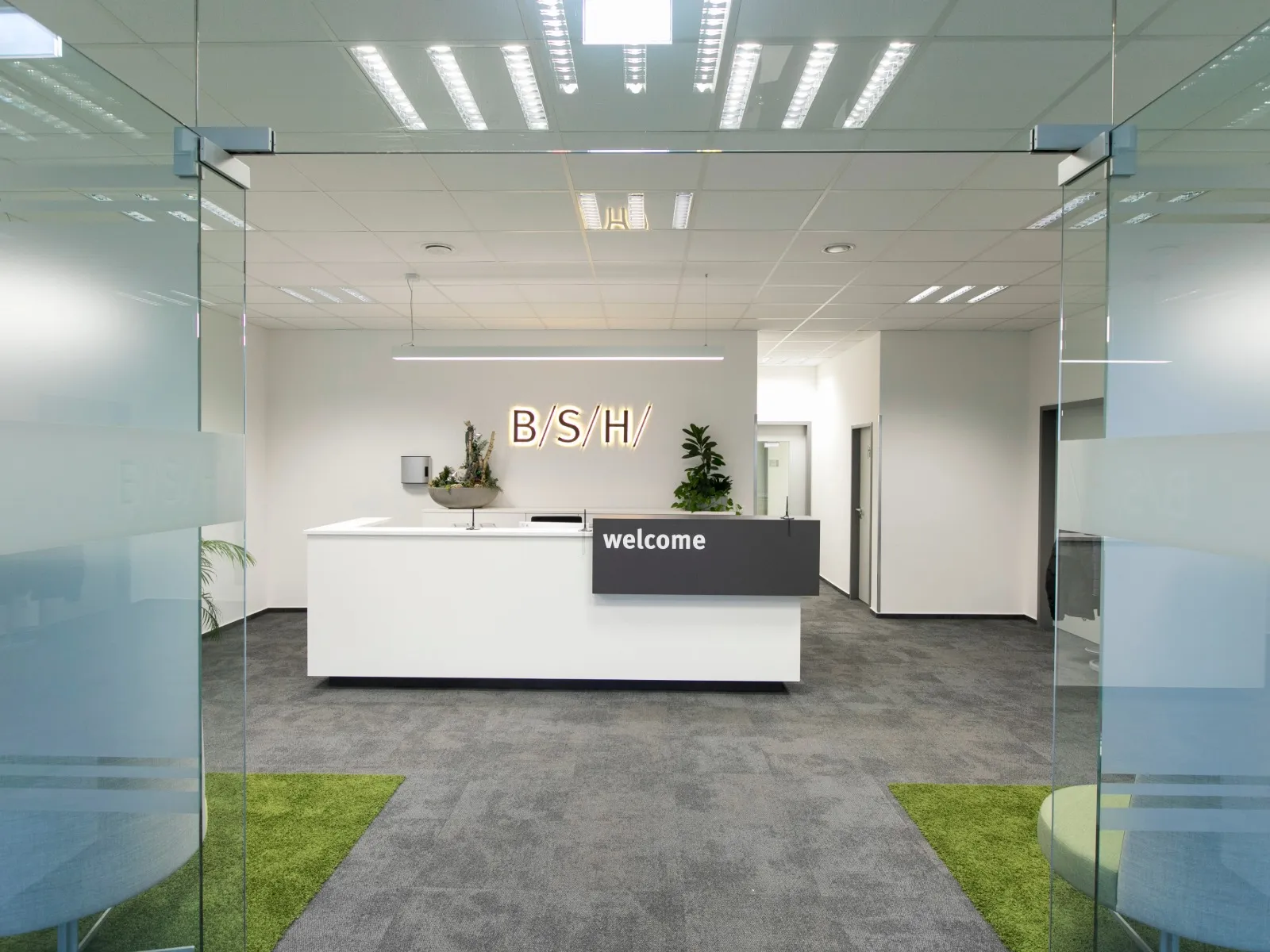 Entrance of the Bosch development centre in Regensburg, Germany.