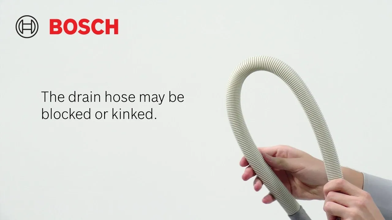 Washing machine drain hose.