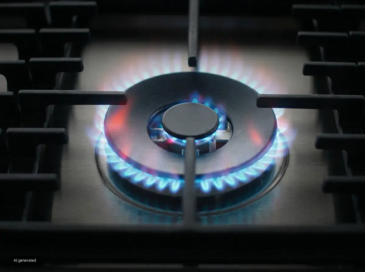 solo burner on and full flame
