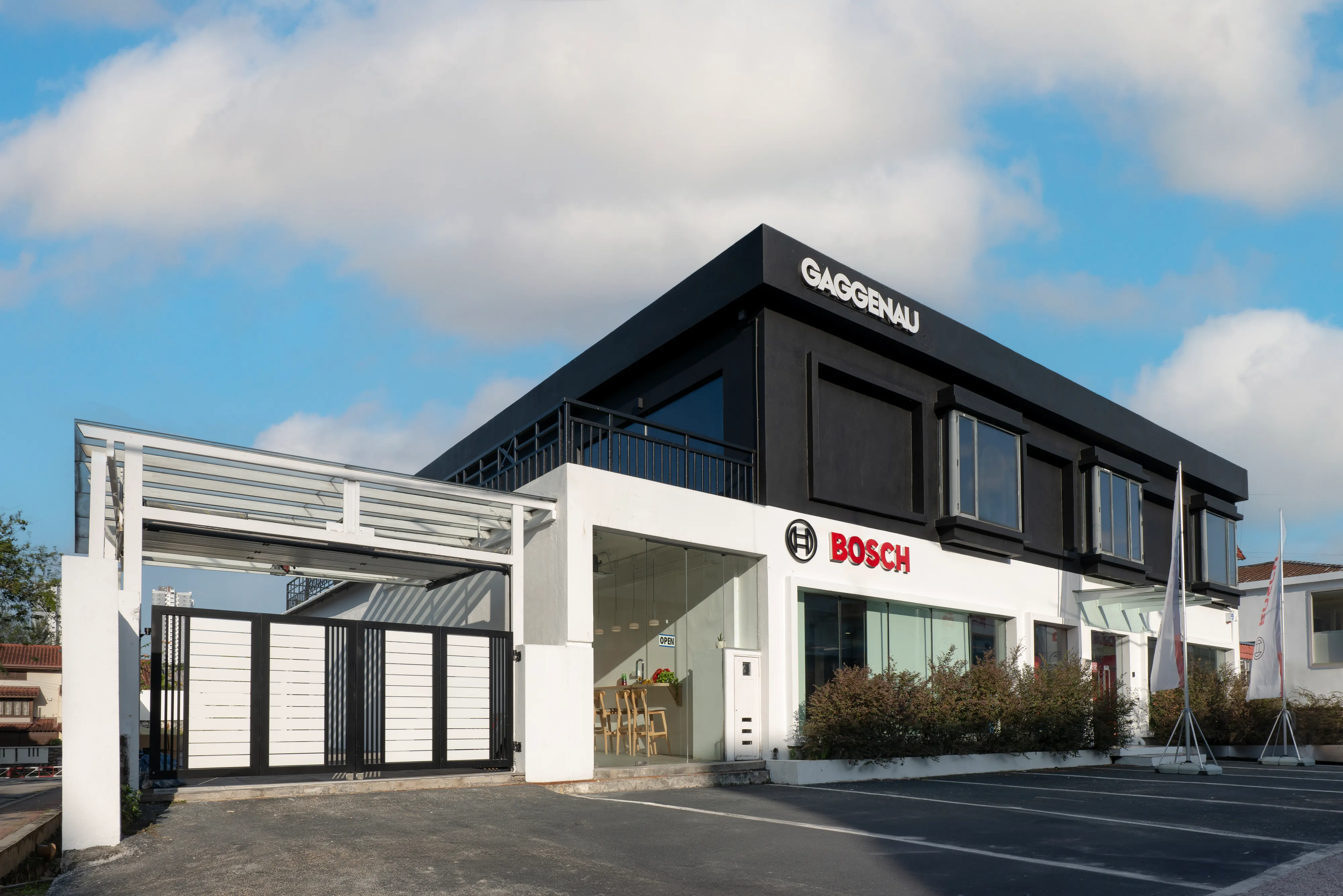 Bosch Experience Centre Front View in Petaling Jaya, Selangor, Malaysia with Customer Service Centre just right beside the door.