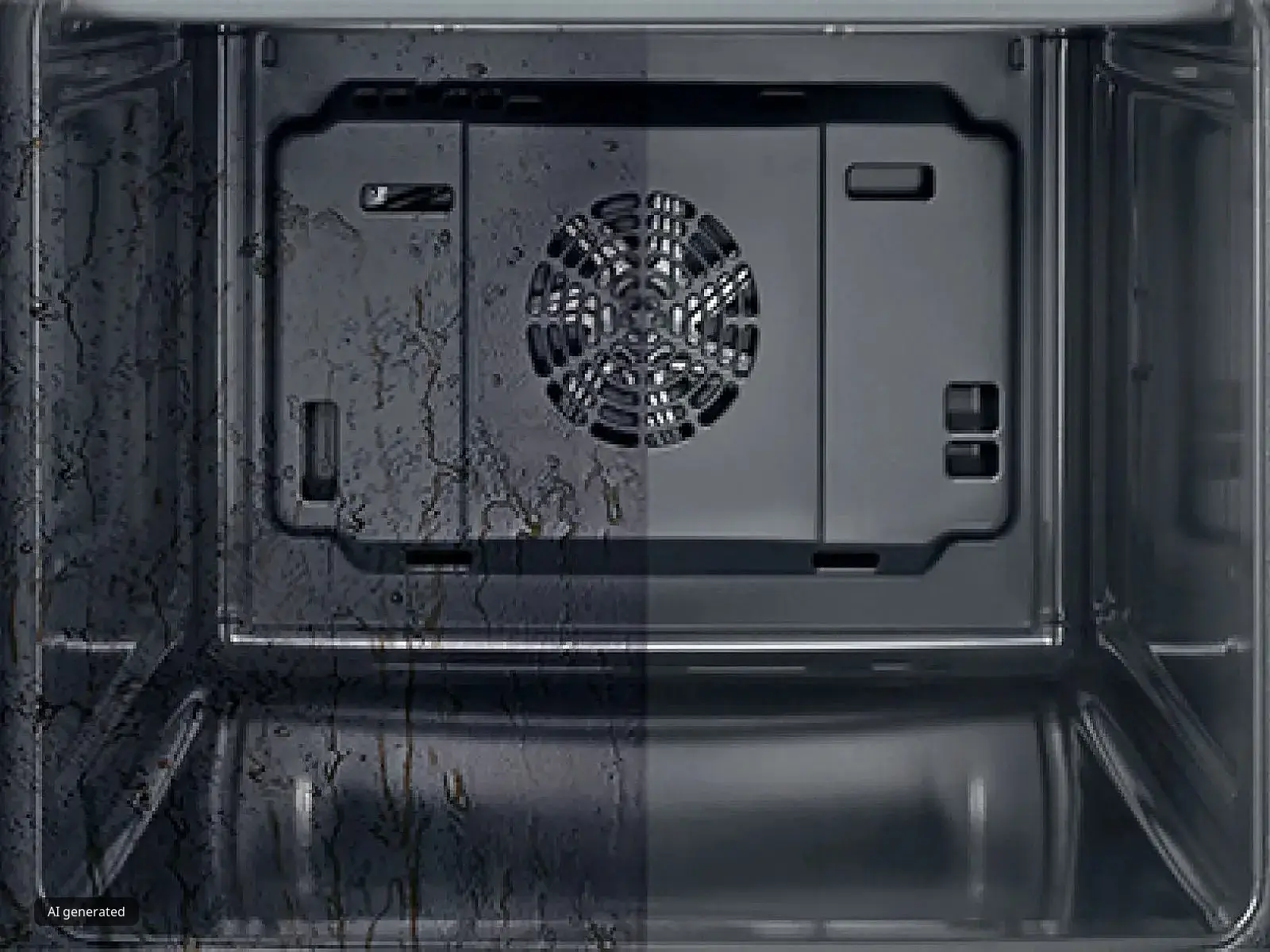 self-cleaning part of the oven