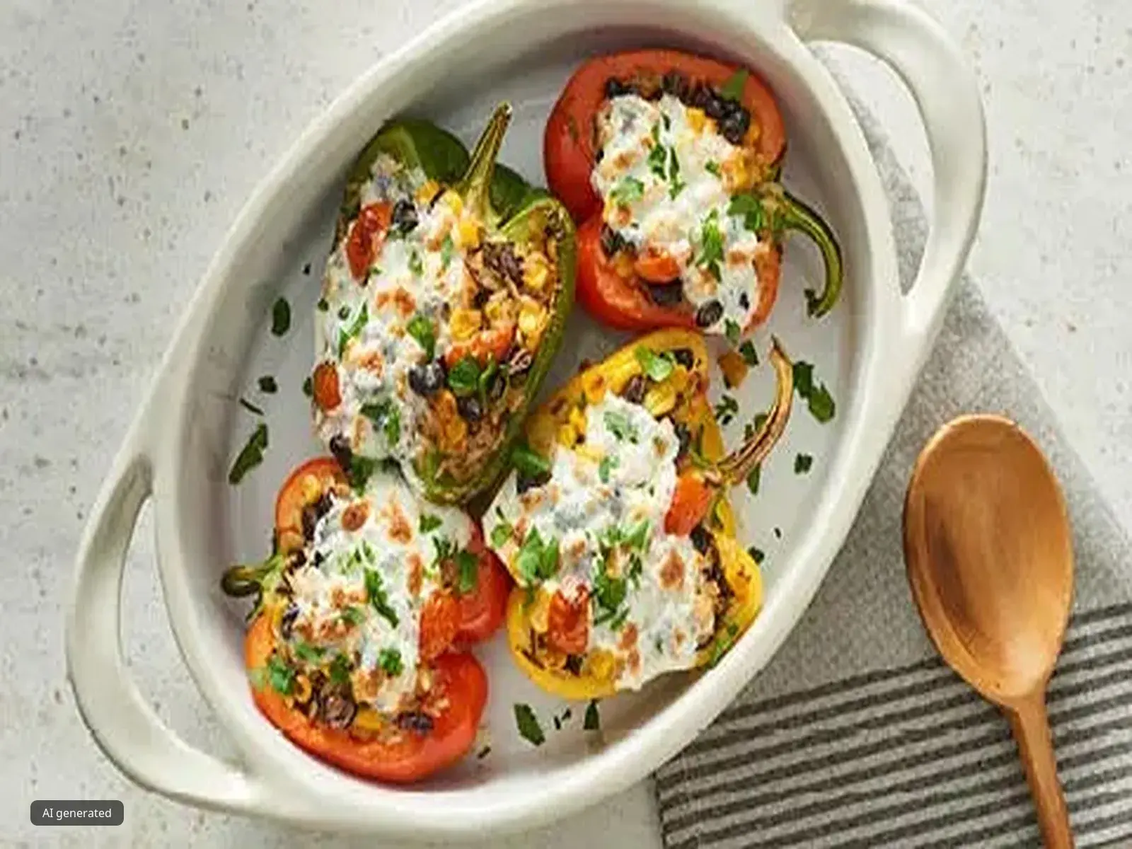 grilled stuffed bell peppers
