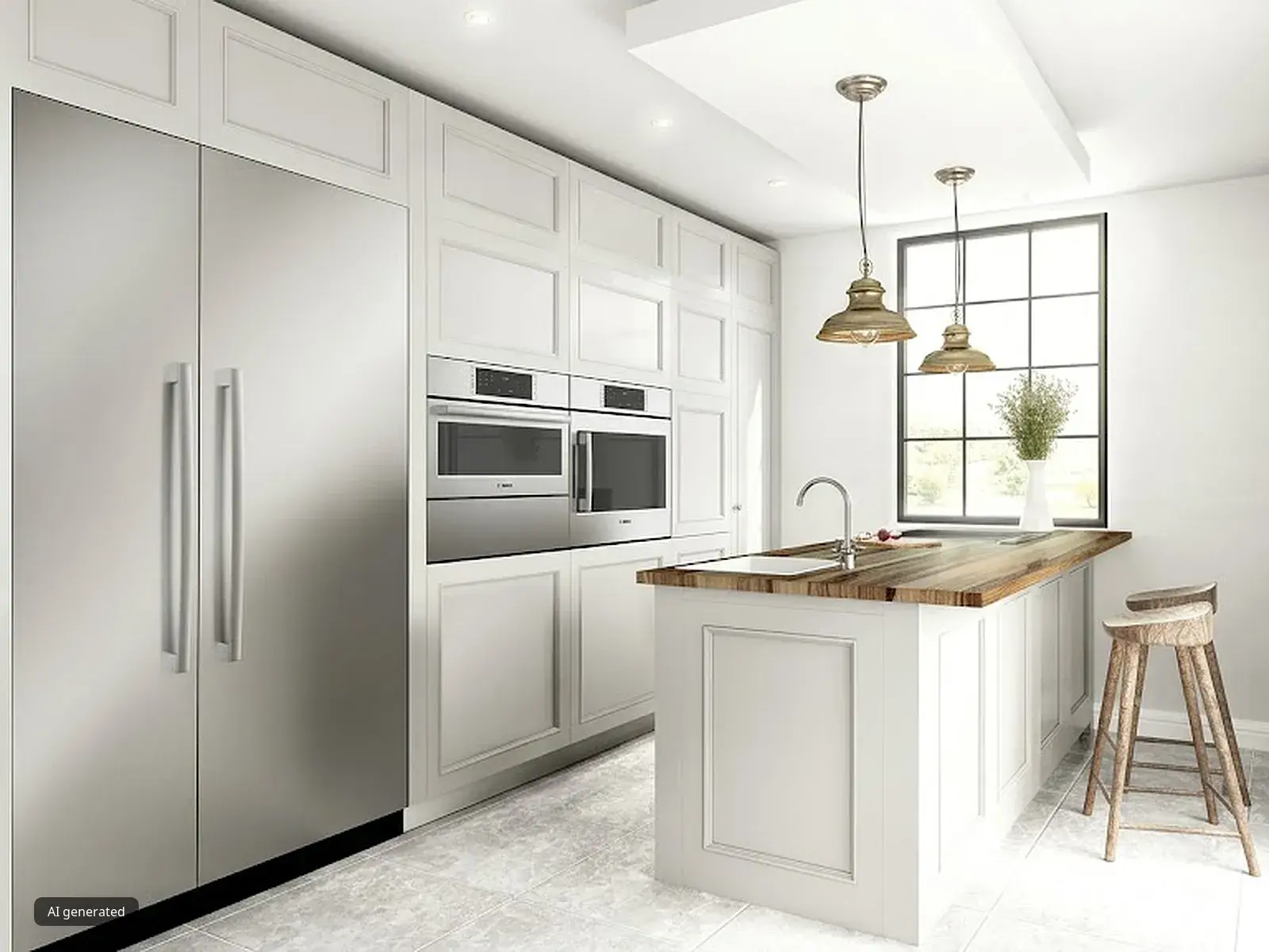 stainless steel kitchen