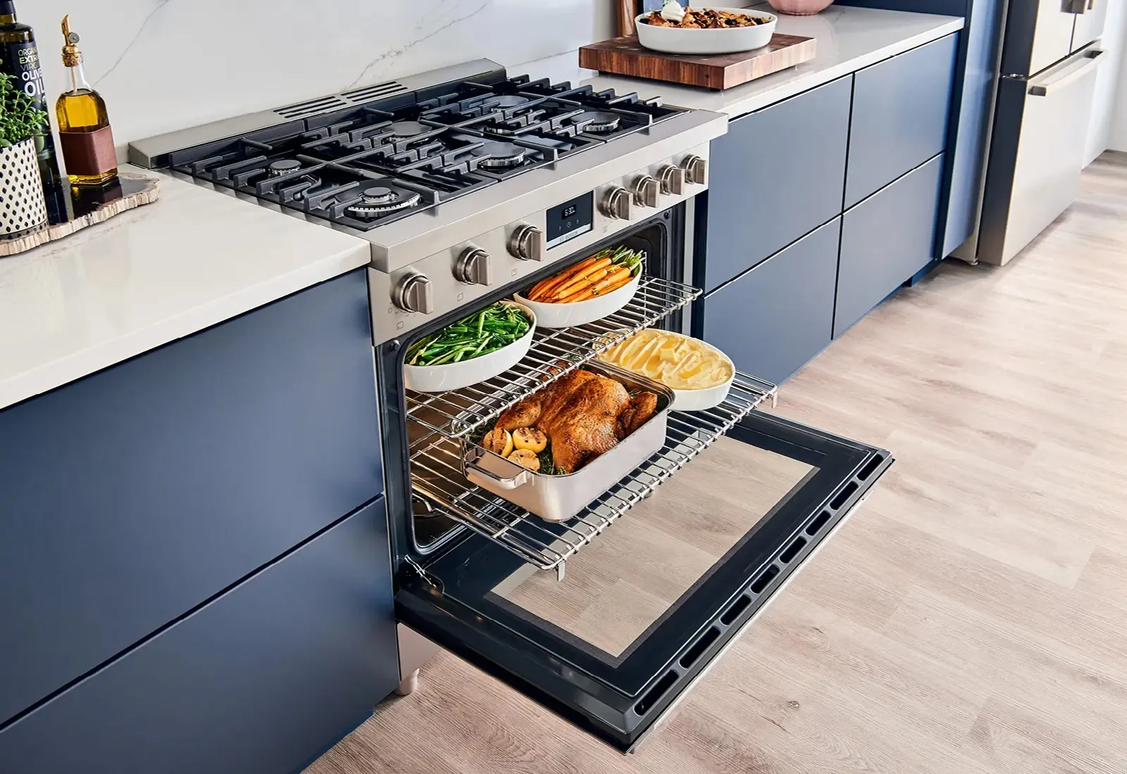industrial range angled open