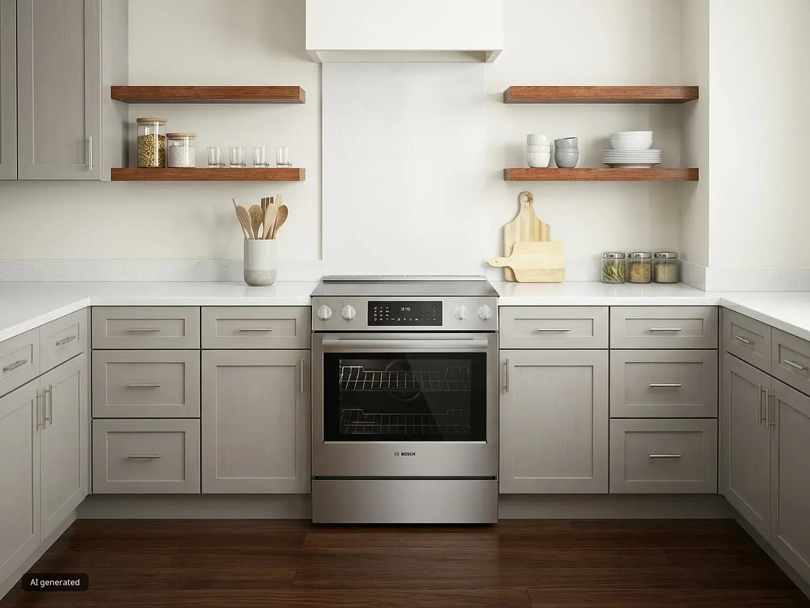 stainless steel stovetop oven electric inside kitchen