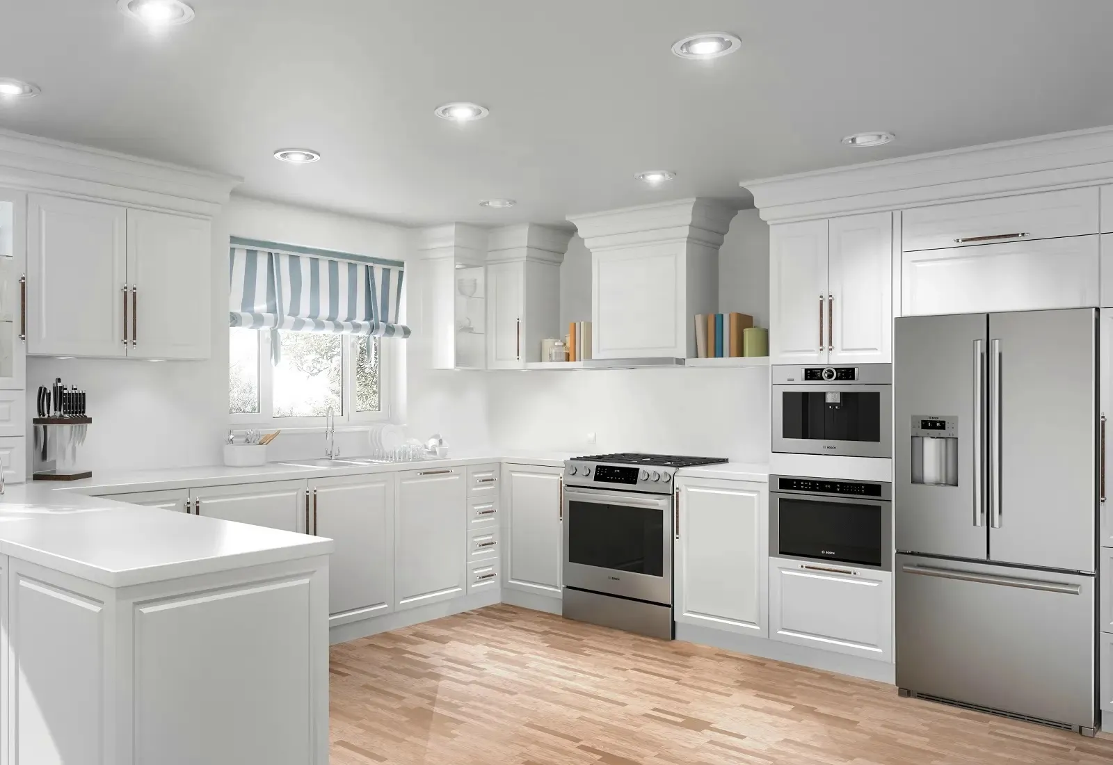 traditional white kitchen