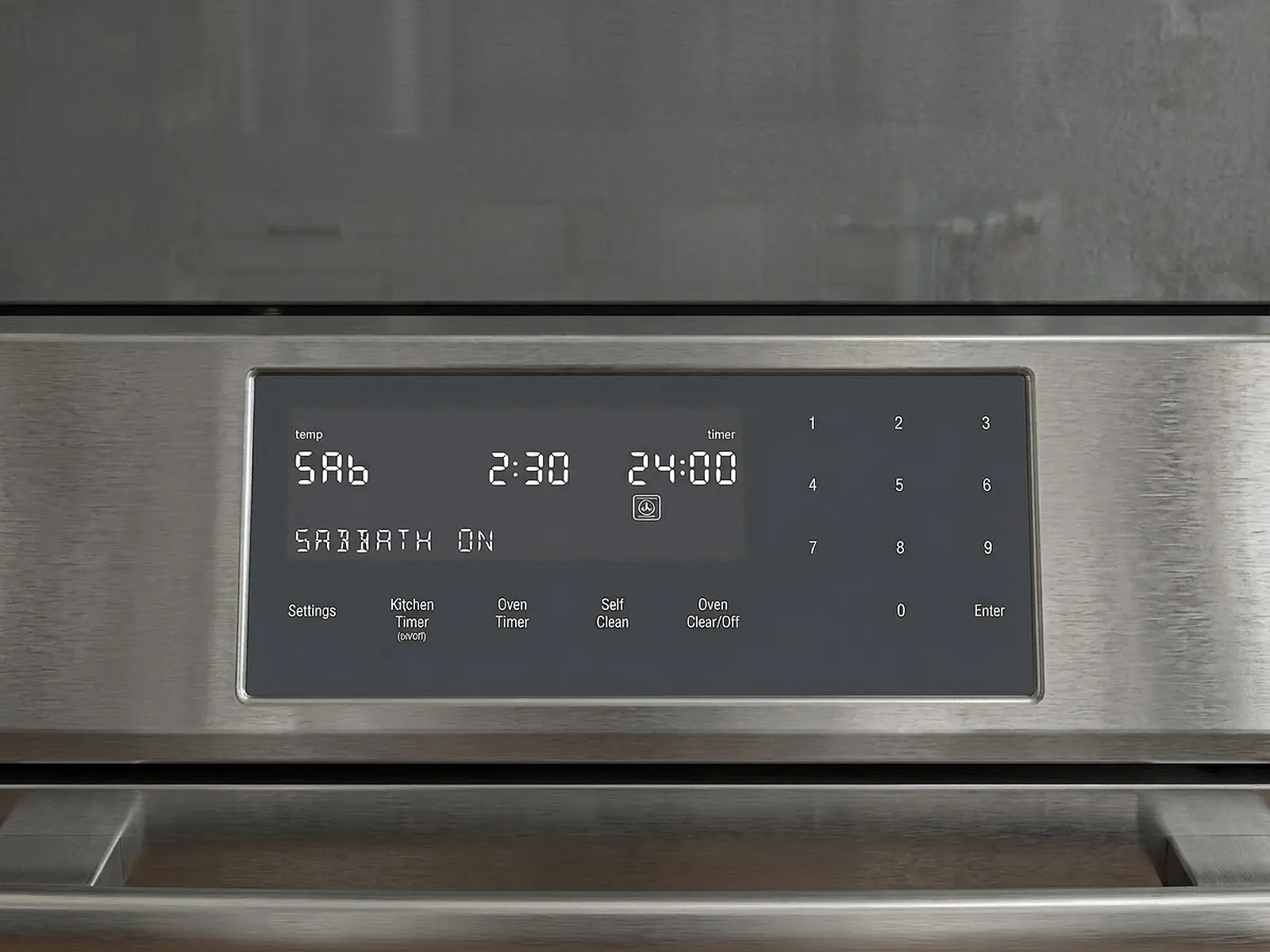 range sabbath mode control panel