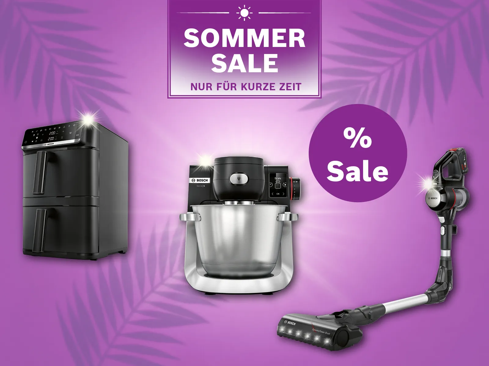 Kleingeräte im Sommer Sale.