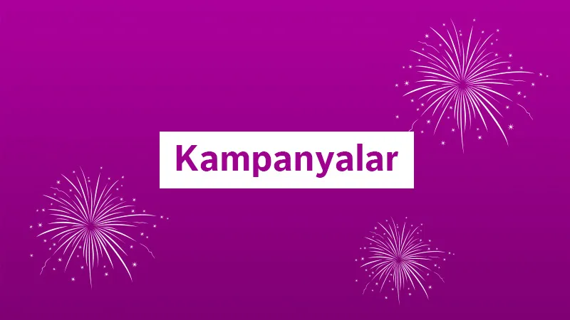 "Kampanyalar" (Türkçe "Campaigns") metin ve itfaiye grafikler için.