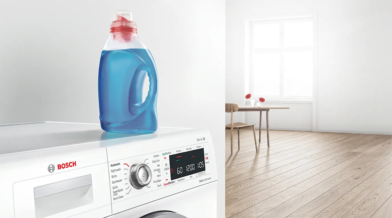 Washing machine and detergent