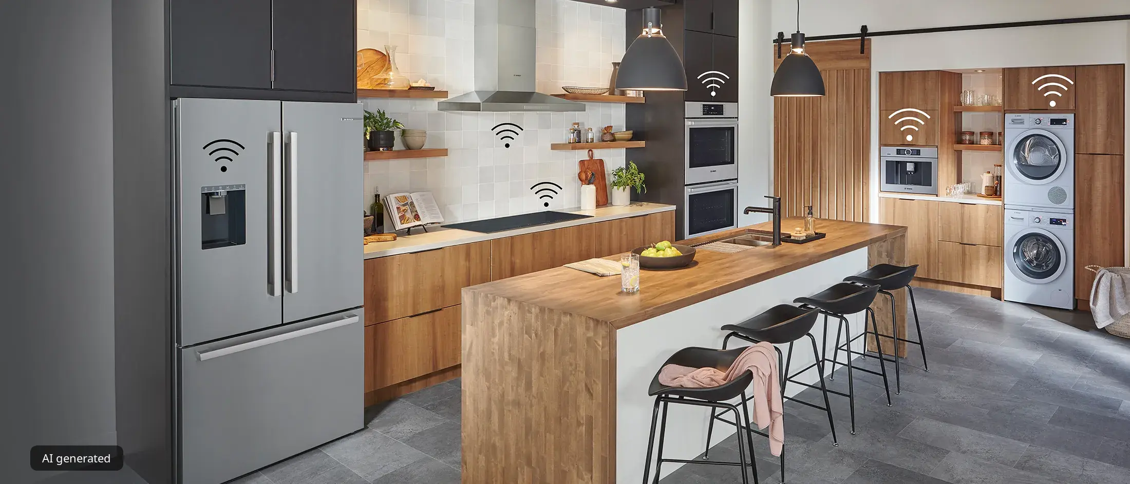 Kitchen with Connected Appliances