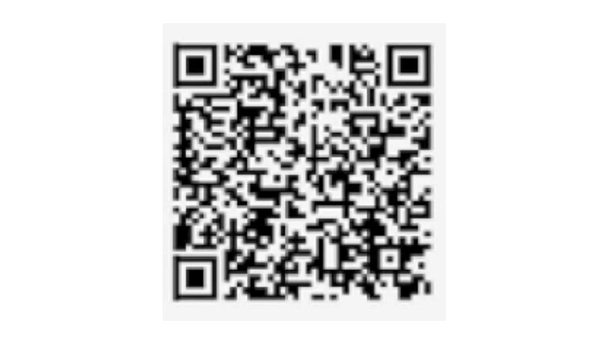 Code QR aux motifs carrés noirs et blancs sur fond blanc, à scanner avec un appareil mobile.