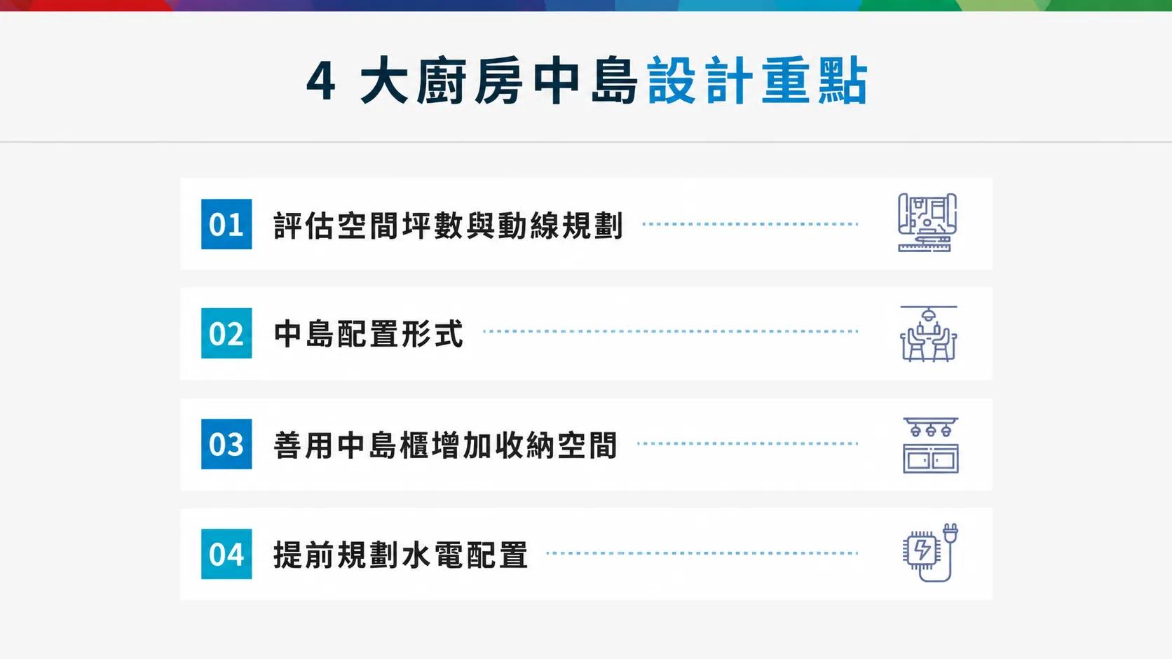 4 大廚房中島設計重點